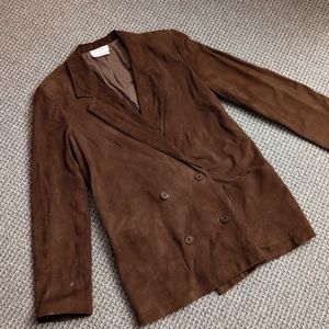 Calvin Klein 100% Suede Vintage Blazer
